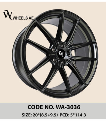Aftermarket Wheel WA-3036 – Staggered 20” Alloy Rims for Tesla, Mustang, GTR & More