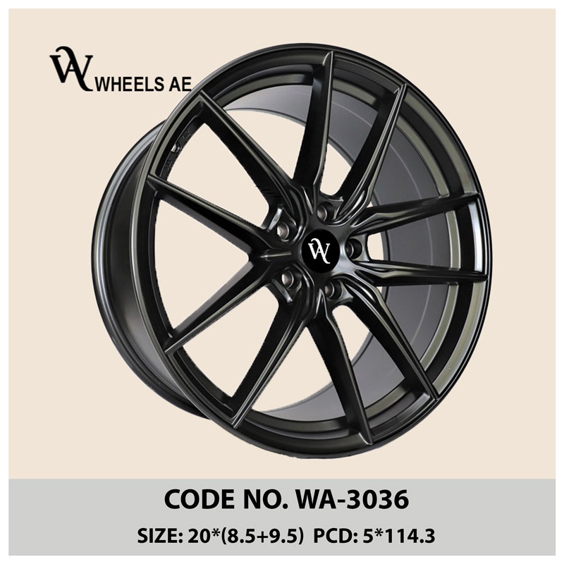 Aftermarket Wheel WA-3036 – Staggered 20” Alloy Rims for Tesla, Mustang, GTR & More