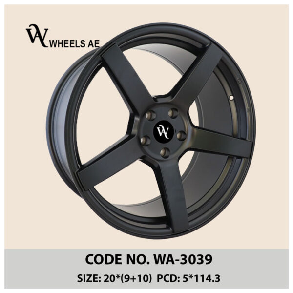 Aftermarket Wheel WA-3039 – 20” Staggered 5-Spoke Rims for Tesla, Mustang & GTR