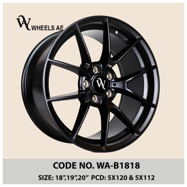 BMW Alloy Wheel WA-B1818 – 18”, 19”, 20” | Fits BMW 2–5 Series, Z4 (5x112 & 5x120)