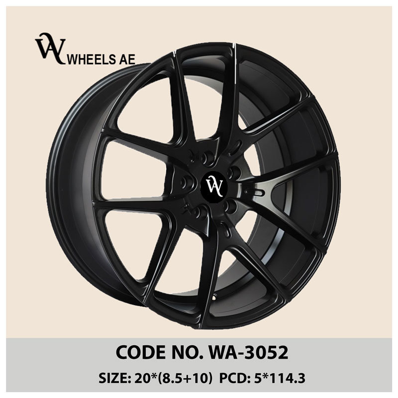 Aftermarket Alloy Wheel WA-305220 inch. Staggered fitment 20x9/20x10.5 ideal for Tesla Model Y & 3, Mustang, Charger, and GTR. Worldwide shipping.