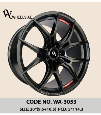 Aftermarket Alloy Wheel WA-3053 | 20x9.5 / 20x10.5 Staggered Rims for Tesla, Mustang & GTR
