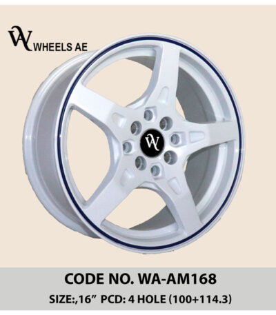 Aftermarket Wheel WA-AM168 – Retro 3-Spoke White Alloy for Civic & Corolla