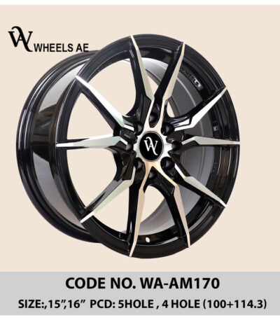 Aftermarket Wheel WA-AM170 – Sleek Performance Rims for Compact Cars