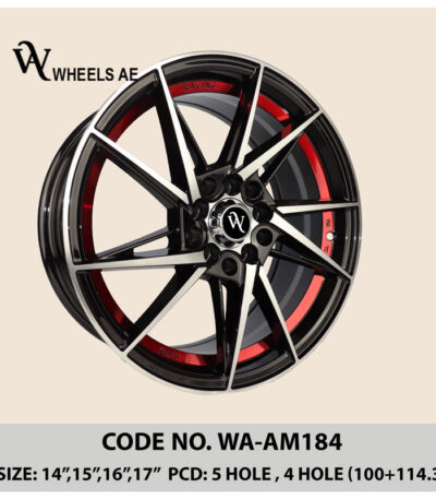 aftermarket alloy wheel WA-AM184(14”–17”) | 5 & 6 Lug Fitment for Hilux, Sunny, Mazda & More