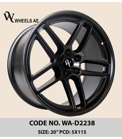 Dodge Wheels 20 Inch WA-D2238 – Gloss Black Concave Alloy Rims for Charger & Challenger