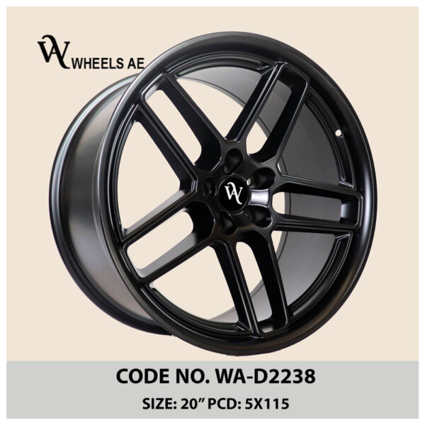 Dodge Wheels 20 Inch WA-D2238 – Gloss Black Concave Alloy Rims for Charger & Challenger