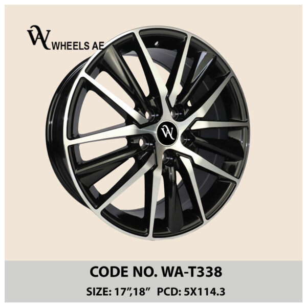 Toyota Wheel WA-T338 – 16”/17”/18” Alloy Rims for Camry, Corolla, RAV4 | 5x114.3