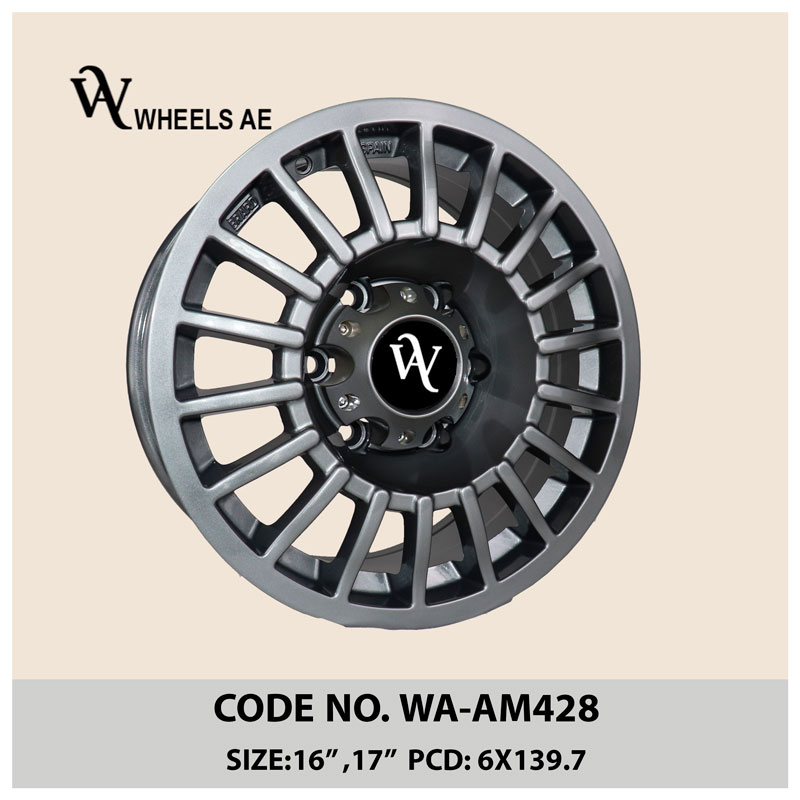 Nissan Patrol WA-AM428 Off-Road Wheel – Matte Black 16/17 Inch Deep 6-Spoke Rim