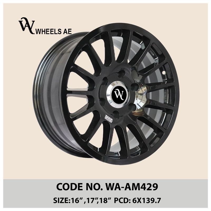 Nissan Patrol WA-AM429 Off-Road Wheel – 16/17/18 Inch Matte Black Deep 6-Spoke Rim