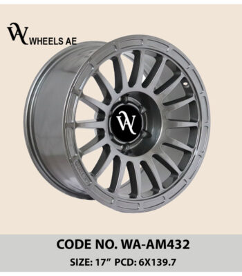 17 Inch Off Road Wheel WA-AM432 – Silver-Grey Multi-Spoke for Patrol, Prado, FJ