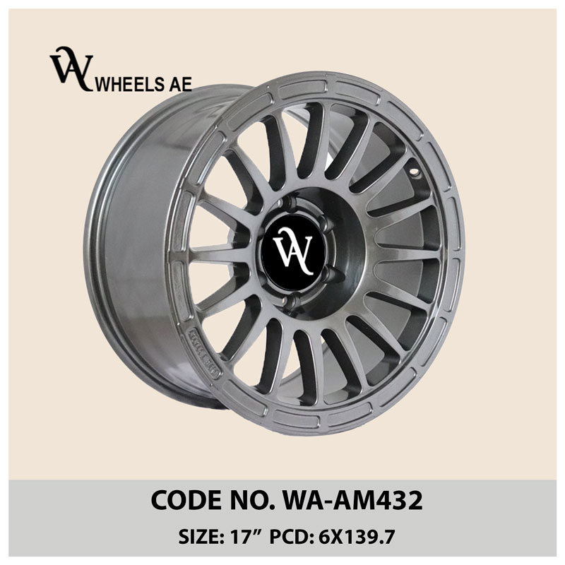 17 Inch Off Road Wheel WA-AM432 – Silver-Grey Multi-Spoke for Patrol, Prado, FJ