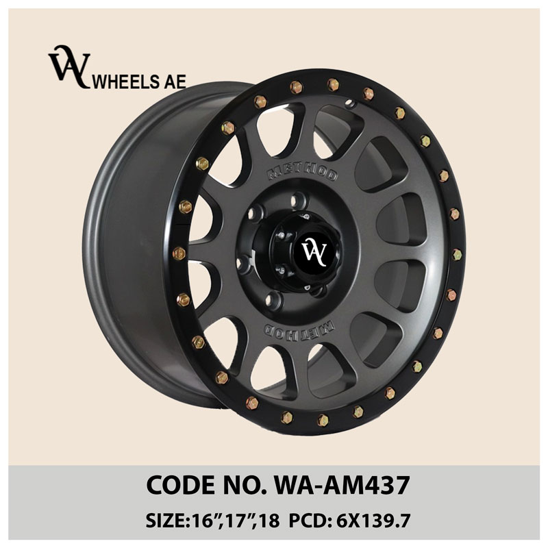 Off Road Wheel WA-AM437 – 16/17/18 Inch 6x139.7 Tactical Fitment for Patrol, FJ Cruiser, Prado, GMC & Land Cruiser