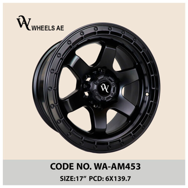 Off Road Wheel WA-AM453 – 17 Inch 6x139.7 Fitment for Patrol, FJ Cruiser, Prado, GMC, Pajero, Hilux & More
