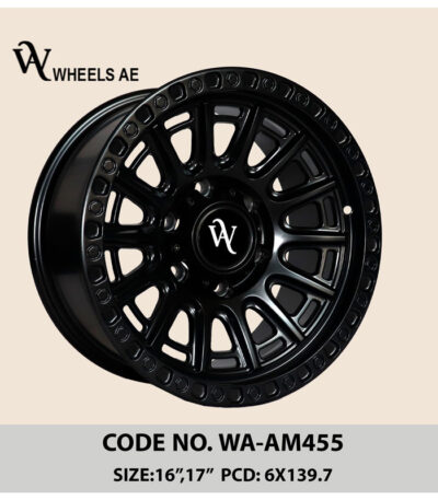 Off Road Wheel WA-AM455 – 17 Inch 6x139.7 Fitment for FJ Cruiser, Patrol, Pajero, GMC, Bronco, Hilux & More