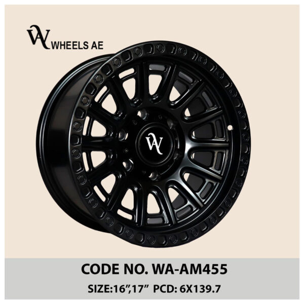 Off Road Wheel WA-AM455 – 17 Inch 6x139.7 Fitment for FJ Cruiser, Patrol, Pajero, GMC, Bronco, Hilux & More