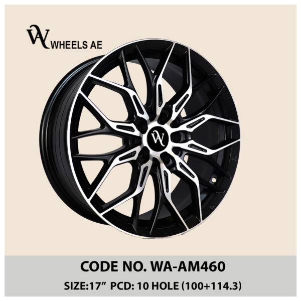 aftermarket alloy wheel WA-AM460 | 17 inch | Gloss multi-spoke sport rim