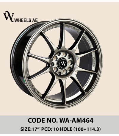 Aftermarket Alloy Wheel WA-AM464 – 17 Inch with 5x114.3 & 5x100 Fitment for Honda, Toyota, Nissan & More