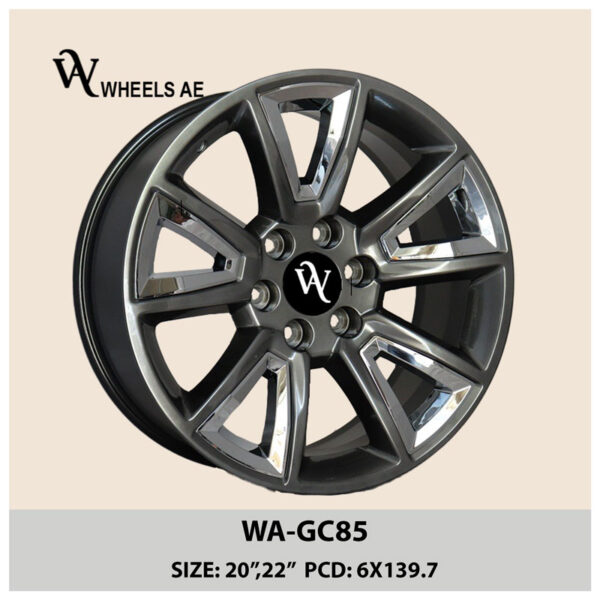 Satin Black Chevrolet 22 Inch Wheel WA-CG85
