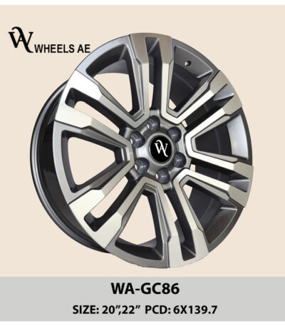 Machine black GMC 22 Inch Wheel WA-GC86