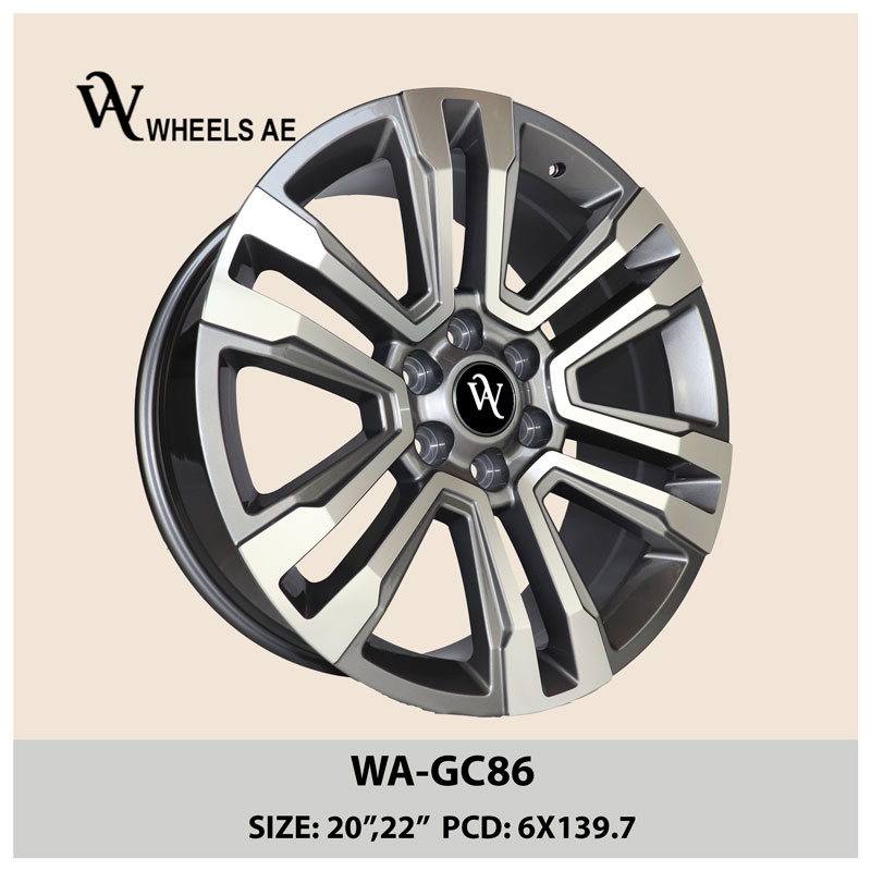 Machine black GMC 22 Inch Wheel WA-GC86