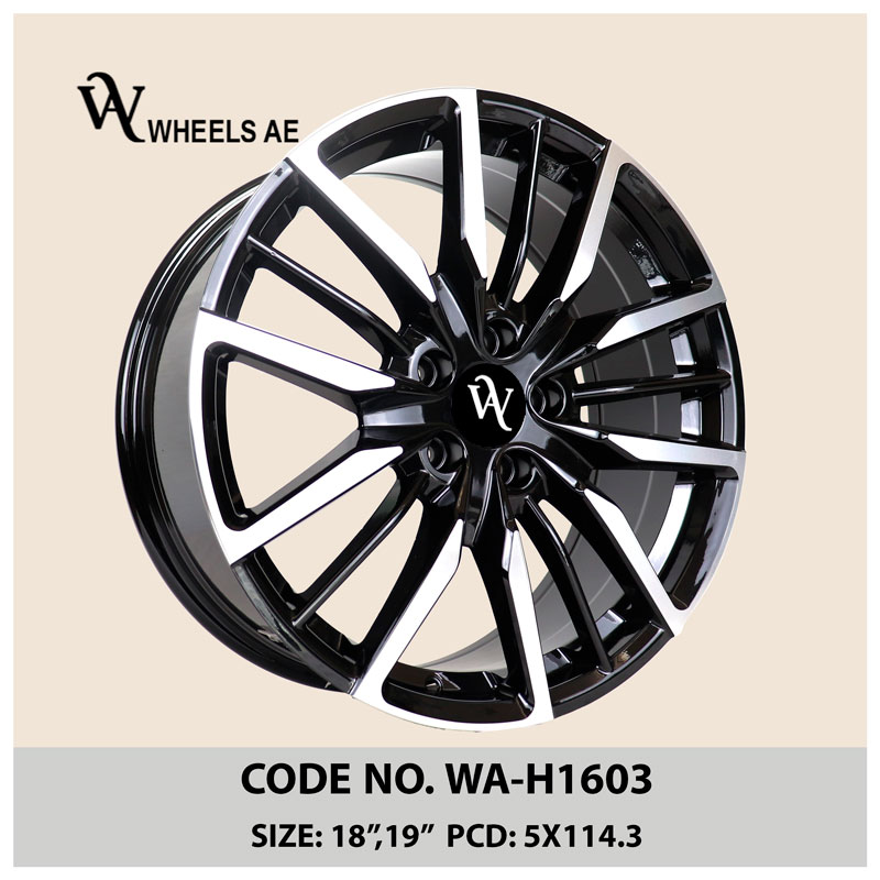 honda-wheels-WA-H1603 Honda Wheel WA-H1603 – 18 & 19 Inch Elegant Black Alloy Rims for Civic, Accord, CR-V