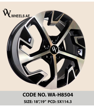 Kia Wheel WA-H8504 – 18 Inch Sporty Black Alloy Rim for Hyundai, Daily Driving & Custom Builds