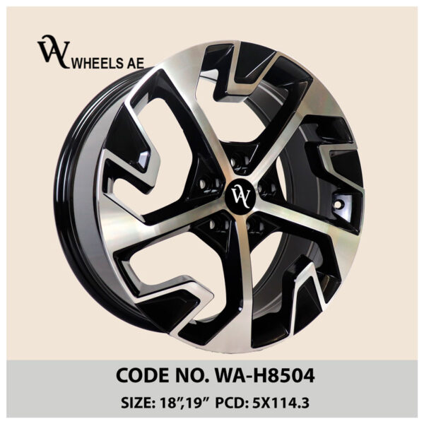 Kia Wheel WA-H8504 – 18 Inch Sporty Black Alloy Rim for Hyundai, Daily Driving & Custom Builds