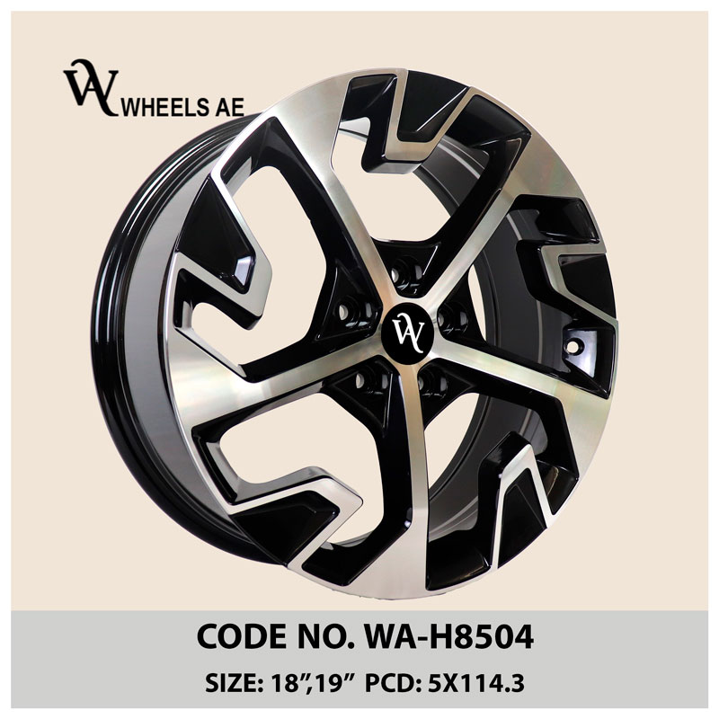 hyundai-kia-mitsubishi-wheels-WA-H8504 Kia Wheel WA-H8504 – 18 Inch Sporty Black Alloy Rim for Hyundai, Daily Driving & Custom Builds