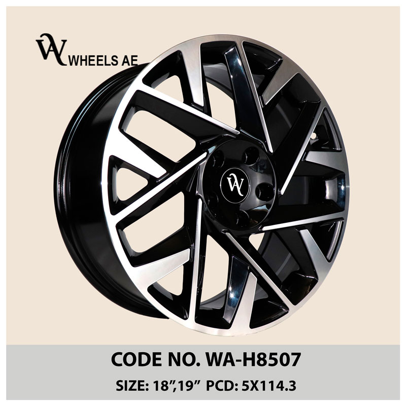 hyundai-kia-mitsubishi-wheels-WA-H8507 Hyundai Wheels WA-H8507 – 18 & 19 Inch Black Alloy Rims for Kia, Mazda, and More