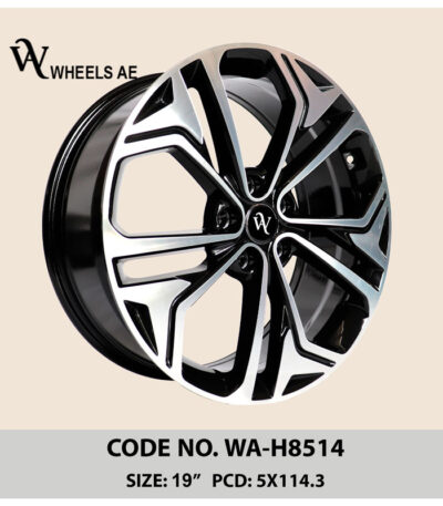 Hyundai Wheel WA-H8515 – 19 Inch Luxury 5-Spoke Alloy Rim for Kia & Hyundai Sedans and SUVs