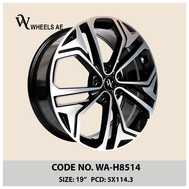 hyundai-kia-mitsubishi-wheels-WA-H8514 Hyundai Wheel WA-H8515 – 19 Inch Luxury 5-Spoke Alloy Rim for Kia & Hyundai Sedans and SUVs