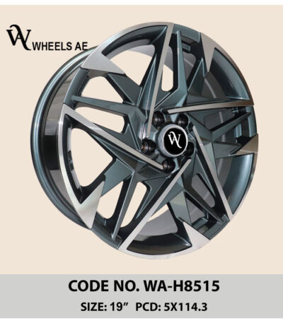 Hyundai Wheel WA-H8515 – 19 Inch Luxury 5-Spoke Alloy Rim for Kia & Hyundai Sedans and SUVs