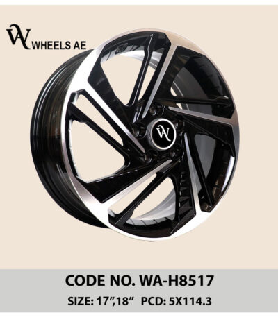Kia Hyundai Wheel WA-H8517 – 17 & 18 Inch V-Spoke OEM Alloy Rim for Sedans & Crossovers