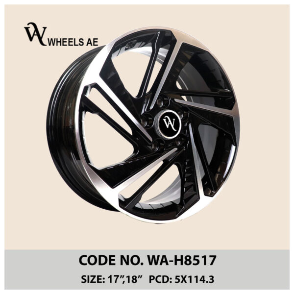 Kia Hyundai Wheel WA-H8517 – 17 & 18 Inch V-Spoke OEM Alloy Rim for Sedans & Crossovers