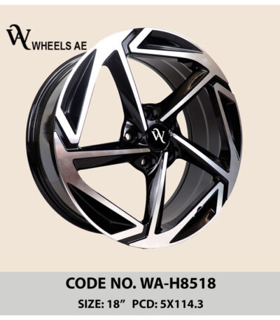 Kia Hyundai Wheel WA-H8518 – 18 Inch Star-Style 5-Spoke Alloy Rim for Sedans & SUVs