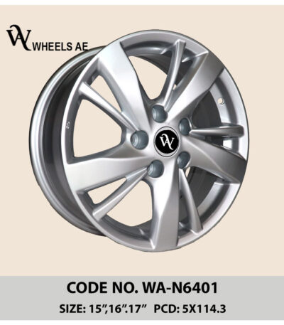 Nissan Wheel WA-N6401 – 16 & 17 Inch Silver Alloy Rim for Altima, Sentra, Maxima, and More