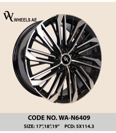 Nissan Sedan Wheel WA-N6409 – 17 to 19 Inch Bold Multi-Spoke Alloy for Altima, Maxima, Sentra