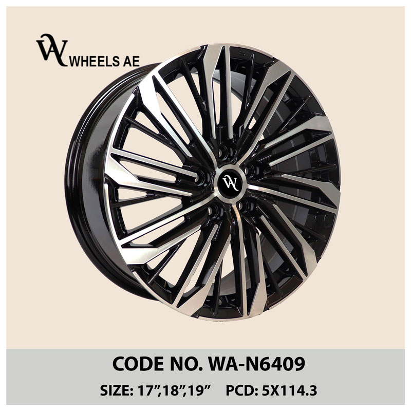 nissan-wheels-wa-n6409 Nissan Sedan Wheel WA-N6409 – 17 to 19 Inch Bold Multi-Spoke Alloy for Altima, Maxima, Sentra