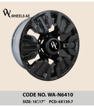 Nissan Off-Road Wheel WA-N6410 – 17 Inch Black Multi-Spoke Alloy for Safari & 4WDs