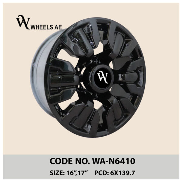 Nissan Off-Road Wheel WA-N6410 – 17 Inch Black Multi-Spoke Alloy for Safari & 4WDs