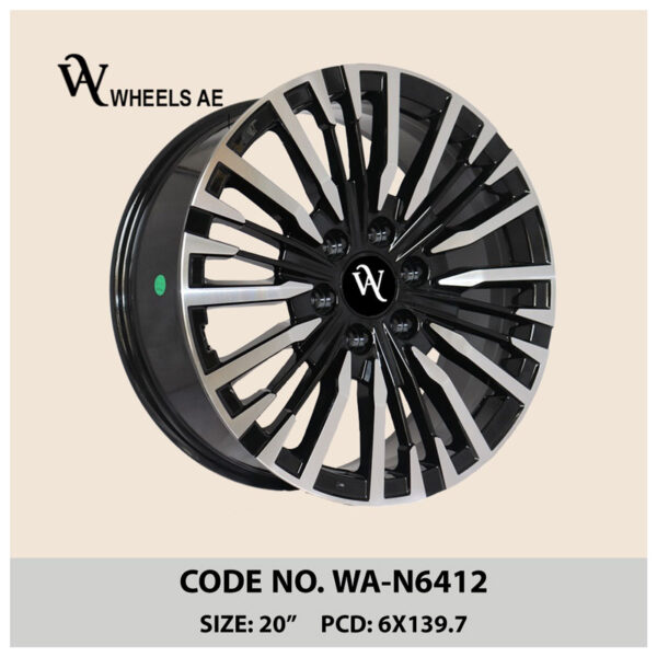 Nissan 20 Inch Wheel WA-N6412 – Luxury High-Spoke Design Alloy for Patrol Platinum