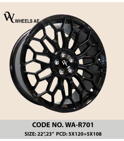 Land Rover WA-R701 Mesh-Style 22-Inch Wheel – Gloss Black Multi-Spoke Alloy for Daily Driving & Luxury SUVs