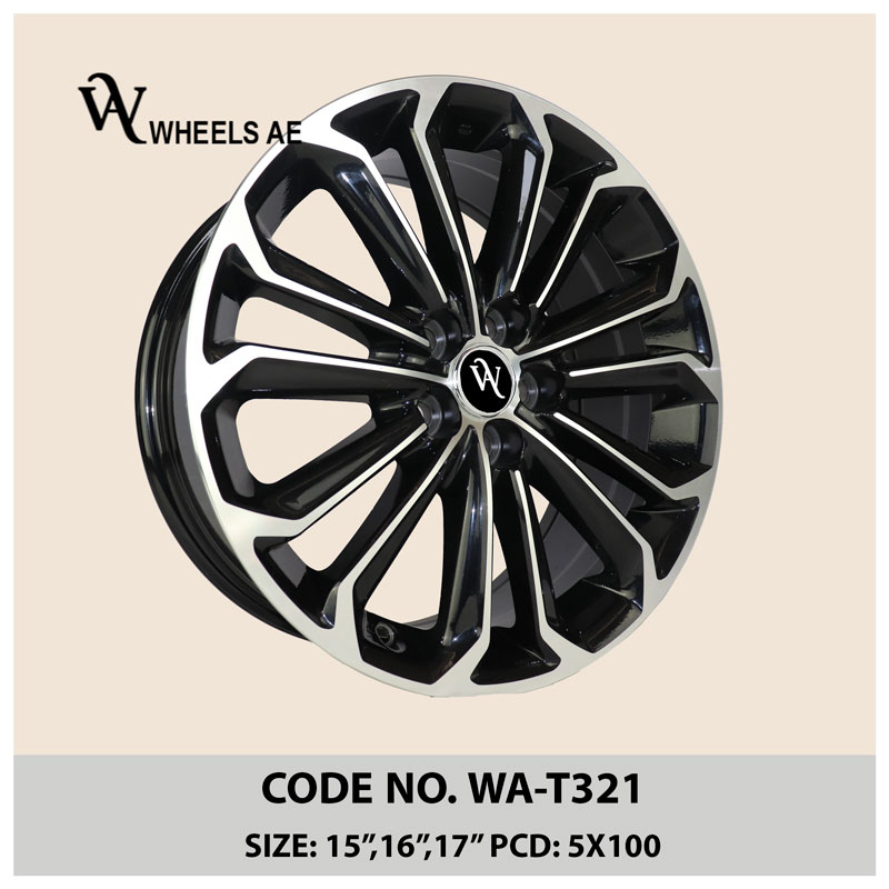 Toyota Corolla Wheel WA-T321 – 15, 16, 17 Inch Multi-Spoke Alloy Rim with OEM Fitment