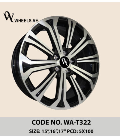 Toyota Corolla Wheel WA-T322 – 15, 16, 17 Inch Split-Spoke Alloy Rim with OEM Fit