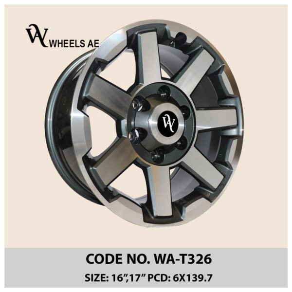 Toyota FJ Wheel WA-T326 – 16 & 17 Inch 6-Spoke Off-Road Alloy Rim for FJ Cruiser
