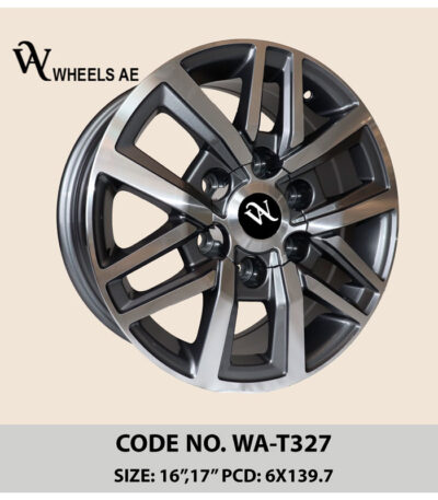 Toyota WA-T327 17 Inch Rims – Dual-Spoke Alloy Wheels for Hilux & Fortuner