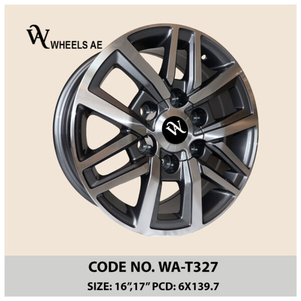 Toyota WA-T327 17 Inch Rims – Dual-Spoke Alloy Wheels for Hilux & Fortuner