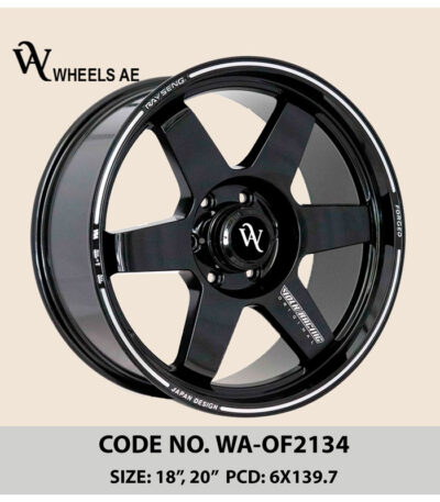 Beadlock Wheel WA-OF2134 Black – 20 Inch | 6x139.7 PCD for SUV & 4x4