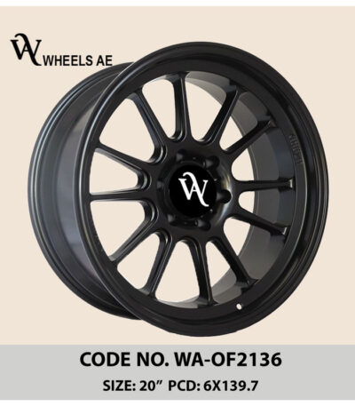 Off-Road Wheel WA-OF2136 Black – 20” 6x139.7 Off-Road Rim for Land Cruiser, Patrol, Prado